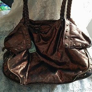 Shiny large copper purse